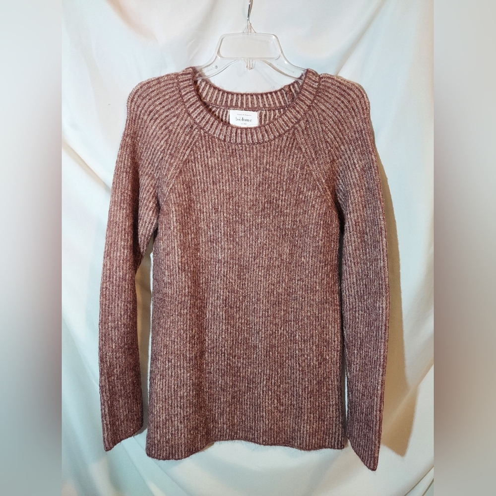 Bohme Women's Knit Crew Neck Sweater - Brown #granolagirl #cozy